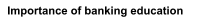 Importance of banking education