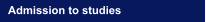 Admission to studies